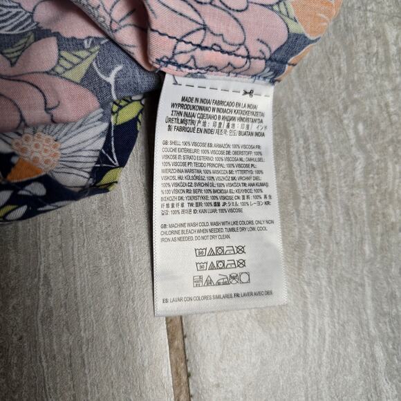 NWT!! VANS WOMENS (JUNIORS) SIZE LARGE RETRO FLORAL SLEEVELESS TIE MINI DRESS - Picture 10 of 10